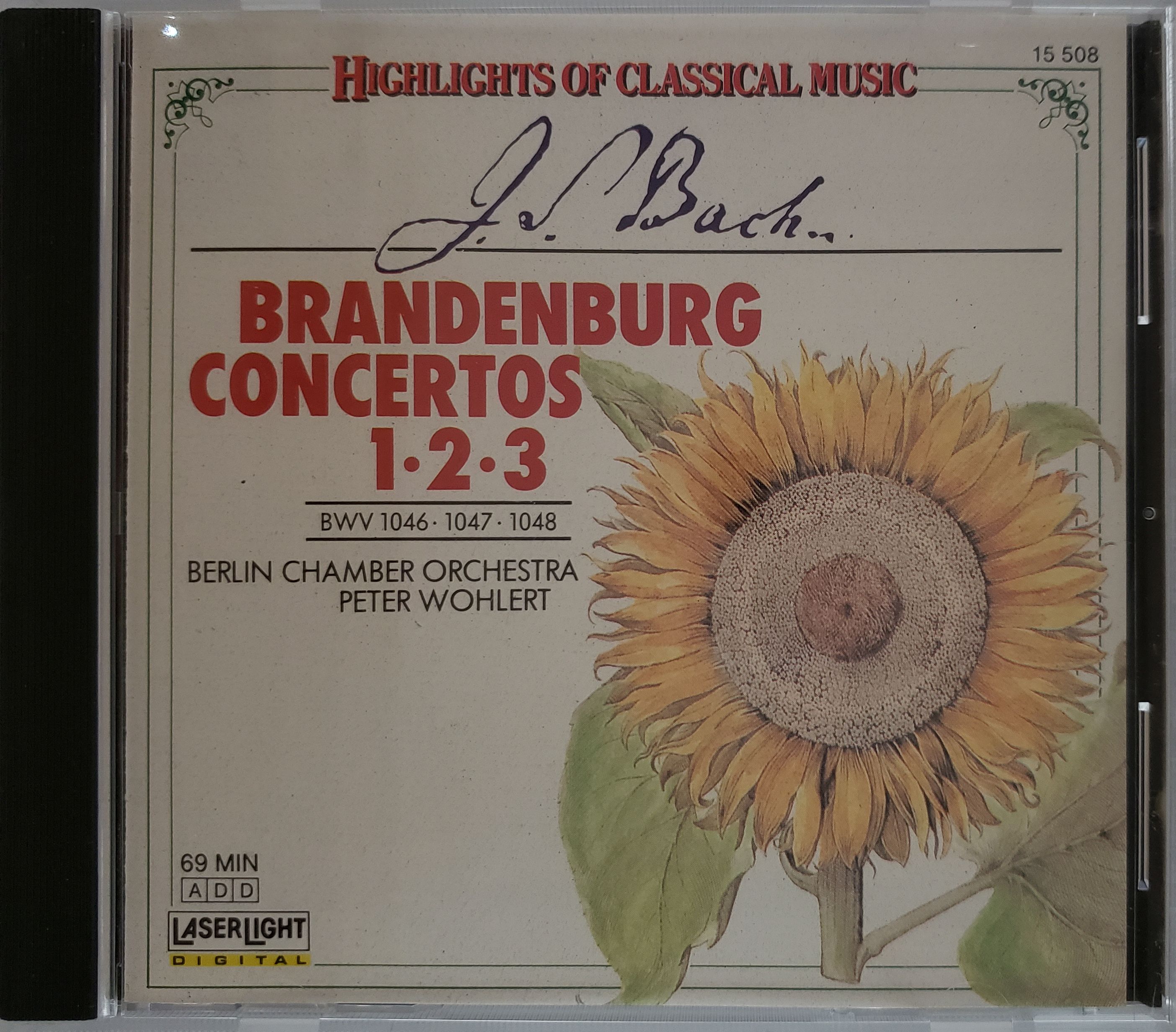 Brandenburg Concertos 1-3, Johann Sebastian Bach,
