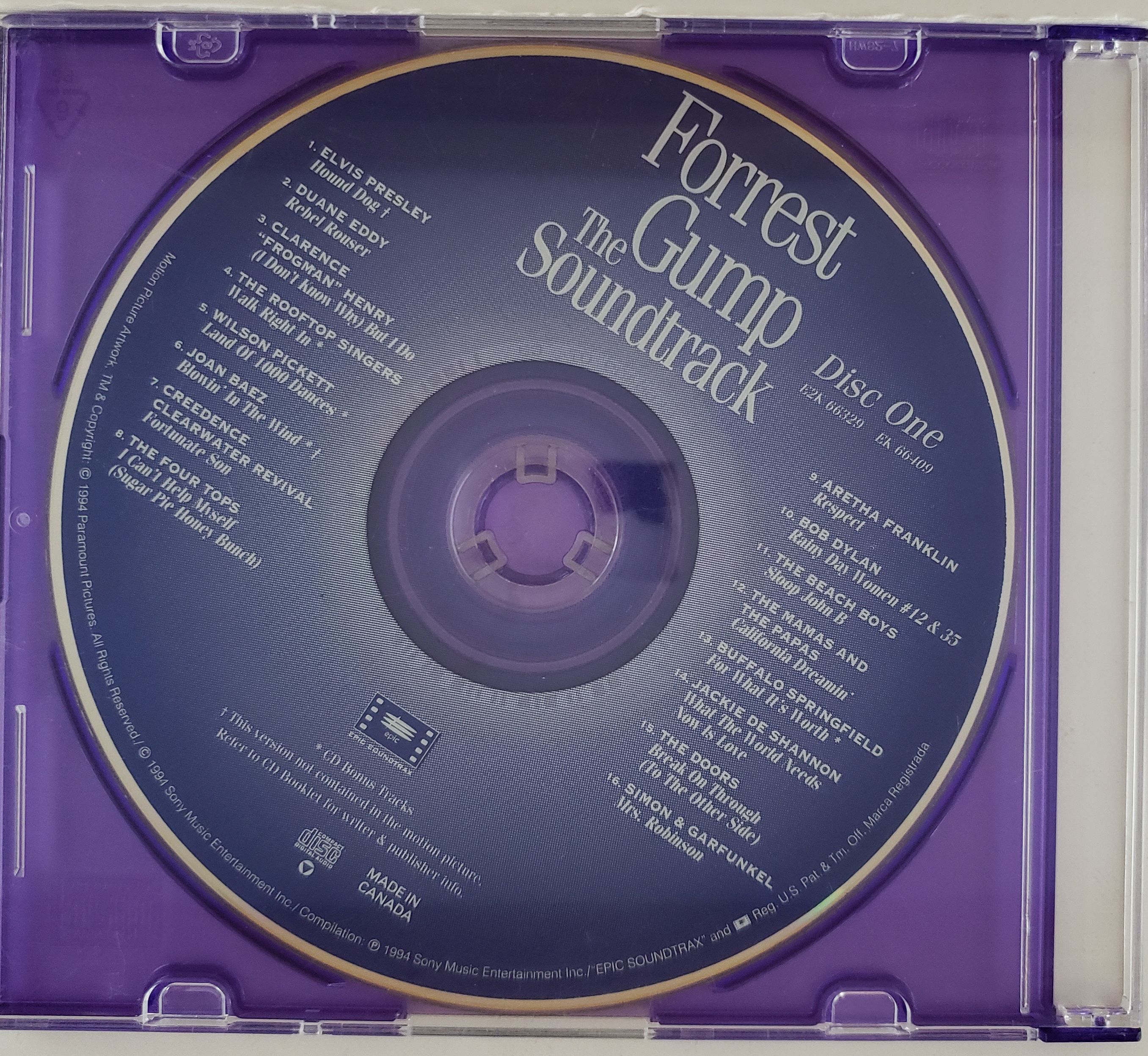 Forest Gump  - The Soundtrack (Disc One)
